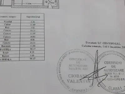 schita tehnica apartament vanzare cumparare 1 Decembrie Ilfov